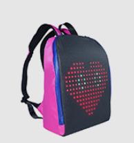 Mochila Dinâmica com Display LED Inteligente e WiFi à Prova d'Água