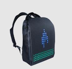 Mochila Dinâmica com Display LED Inteligente e WiFi à Prova d'Água